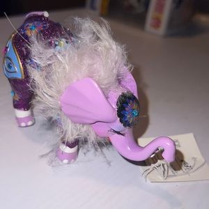 Purple beaded elephant